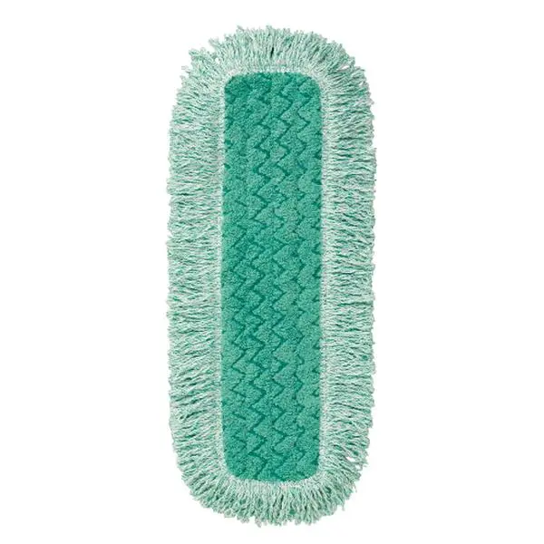 212 MAIN Fringed Looped Pile Microfiber Duster Dust Pad - Rubbermaid Commercial RCP Q449, 48x5 Dry Dusting Cleaning Supply, Home Cleaning Products, Green Home Care Mop Accessory