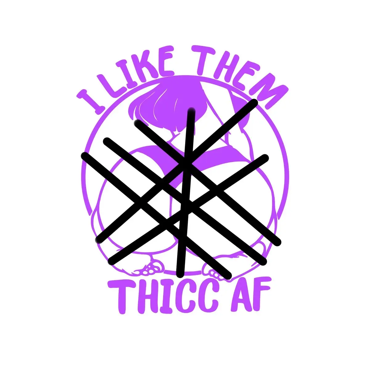 Thicc Car Decal - Personalized and Stylish