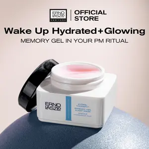 Erno Laszlo Hydra-Therapy Memory Gel Sleep Mask - Overnight Plumping Prickly Pear Jelly Mask Bundle for Hydration & Barrier Support - Travel Friendly - Skin Repair