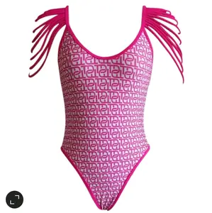 Spaghetti Signature Tebo Dambe TD Monogram One Piece Swimsuit
