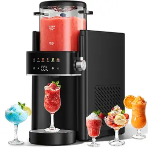 【Deal】Slushie Machine with Self-Freezing, 3-in-1 Ice Cream Maker and Margarita Machine, No Ice Needed Rapid Chill Slushy Maker for Home, Parties, 6 preset mode，Frozen Drinks, Frappe, Smoothie,  monthersdaygift，Automatic cleaning，summermusthave