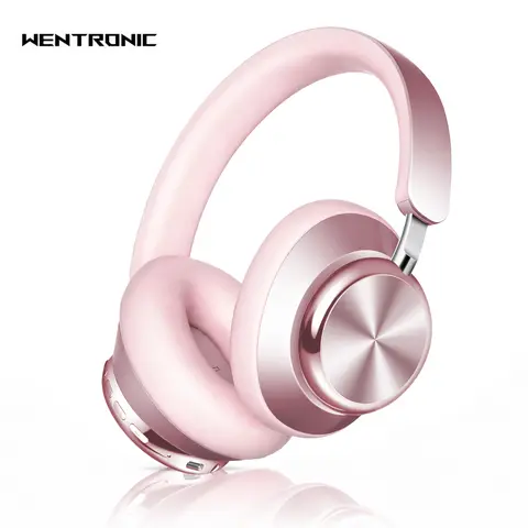 WENTRONIC Y03 Wireless Bluetooth Over-Ear Headphones with Active Noise Cancellation (ANC), Up to 60H Playtime, 6 EQ Modes, 40mm Drivers, Hi-Fi Sound, Foldable Lightweight Headset with Built-in Mic & 3.5mm AUX for Travel, Work & Home,techvibes