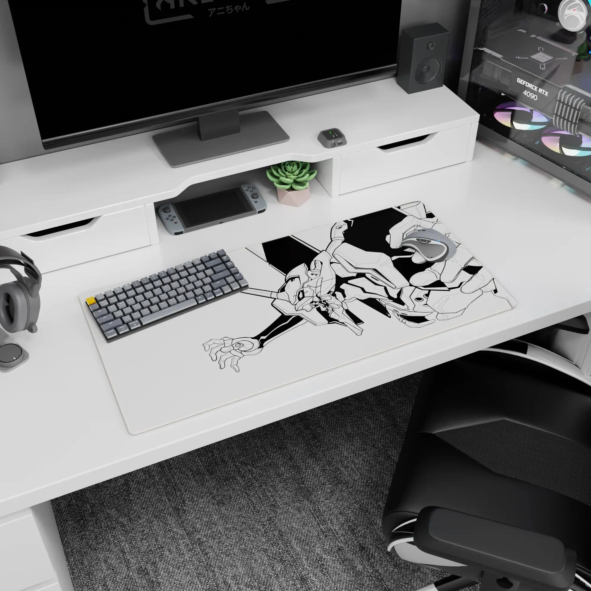 その他 VINTAGE EVANGELION CLIP BOAD & DESK PAD SALE UP TO 30%]Evangelion - Anime Desk Mat - Evangelion Precision
