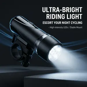 Bicycle Light High Brightness Front Lamp for Night Riding Mountain Bike, Cycling Accessories Flashlight, Essential Bike Lighting Gear