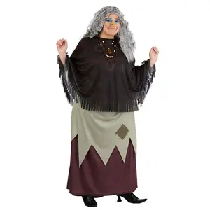 Plus Size 2019 Addams Family Grandmama Women's Costume