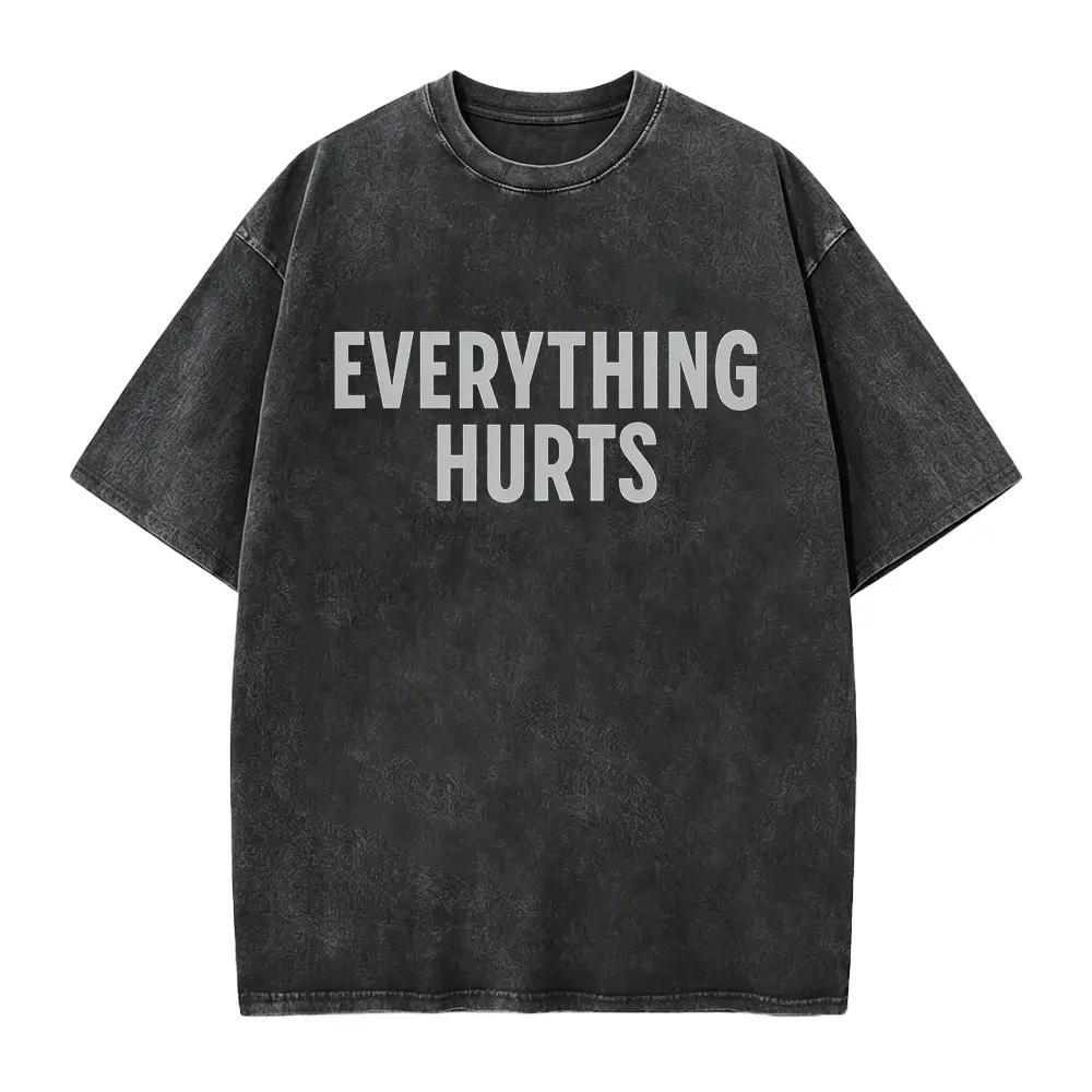 Everything Hurts Shirt, Gym Tshirt, Workout Tee, Funny Shirt for Him, Mens Workout Clothes, Getting Older Shirt, Gift for Dad, Husband Gift