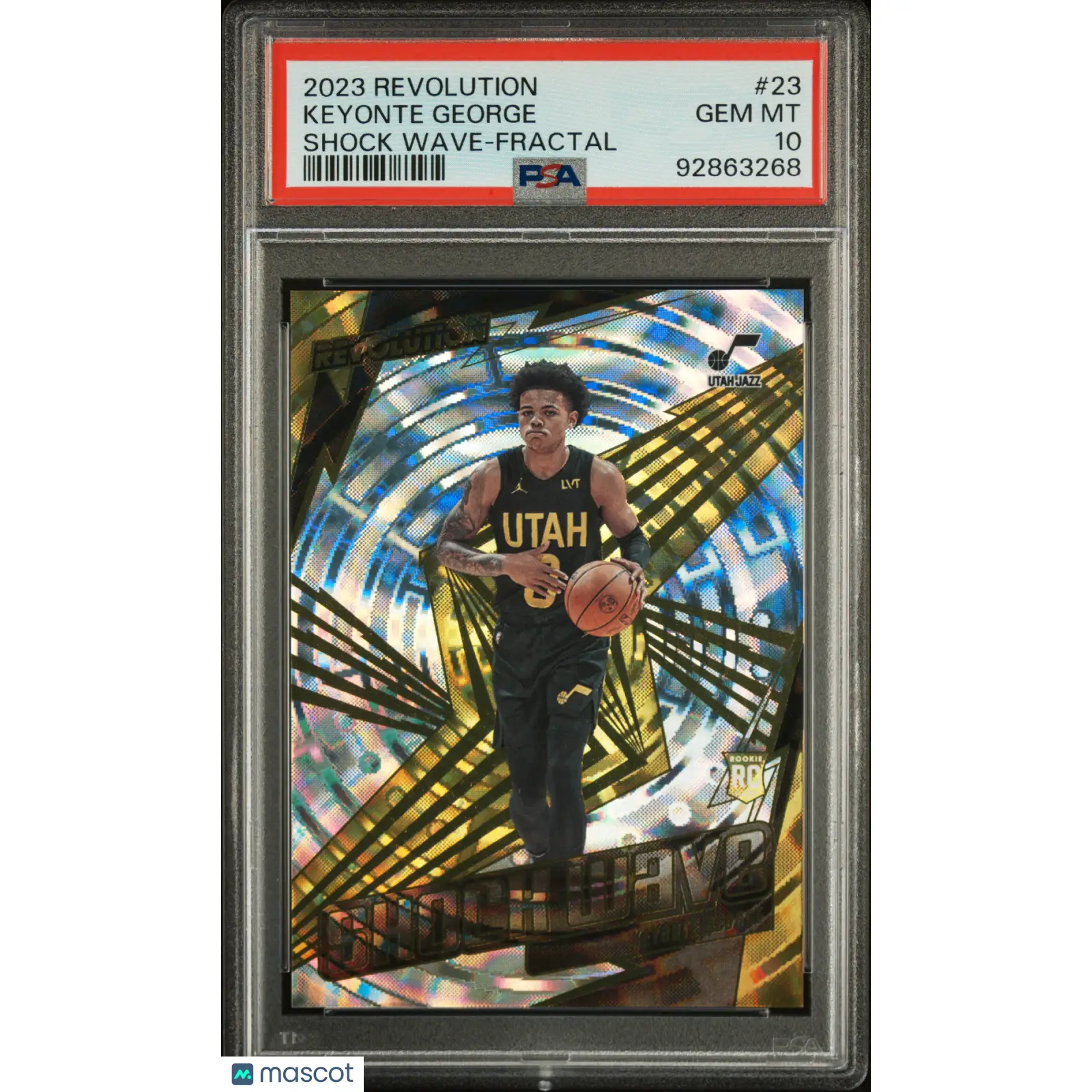 Keyonte George PSA 2023 Panini Revolution Shock Wave #23 10