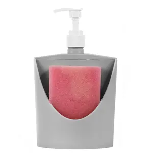 Soap Dispenser with Sponge, Kitchen Soap Dispenser with Storage, Soap Dispenser Box for Kitchen Bathroom, Home Supplies