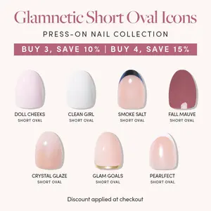 Glamnetic Short Oval Icons Press-On Nail Collection