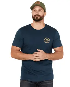 Brixton Men's Men'S Oath Logo Short Sleeve Graphic T-Shirt - 16410-Mnlo3