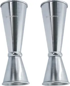 cocktail jigger，double-sided jigs made of stainless steel, 2 oz & 1 oz （2PCS） Precise Bartender Tool for Cocktail Shaker Sets,jigger for bartending, Home Bars & Mixology