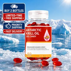 【New upgrade】Natural Deep-Sea Krill Extract Oil — Cold-Pressed Antarctic Formula， Rich in Omega-3 & Astaxanthin