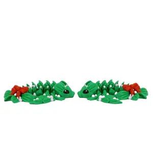 Mistletoe Baby Dragon (3D Print, Decor, Articulating, Holiday) Christmas Gift