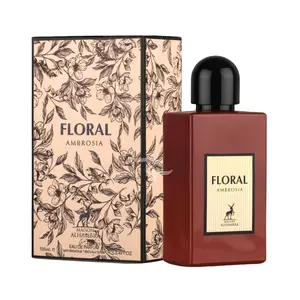 Maison Alhambra Floral Ambrosia Eau de Parfum – 100ml (3.4oz) | Elegant Floral Vanilla Perfume for Women | Warm, Cozy & Long-Lasting Scent | Perfumes Arabia