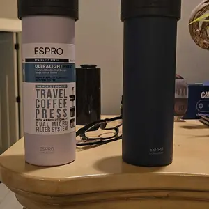 ESPRO P0 Ultralight Travel French Coffee Press Brewing Camping Patented Technology Vaccuum Pots Stainless Steel Tea