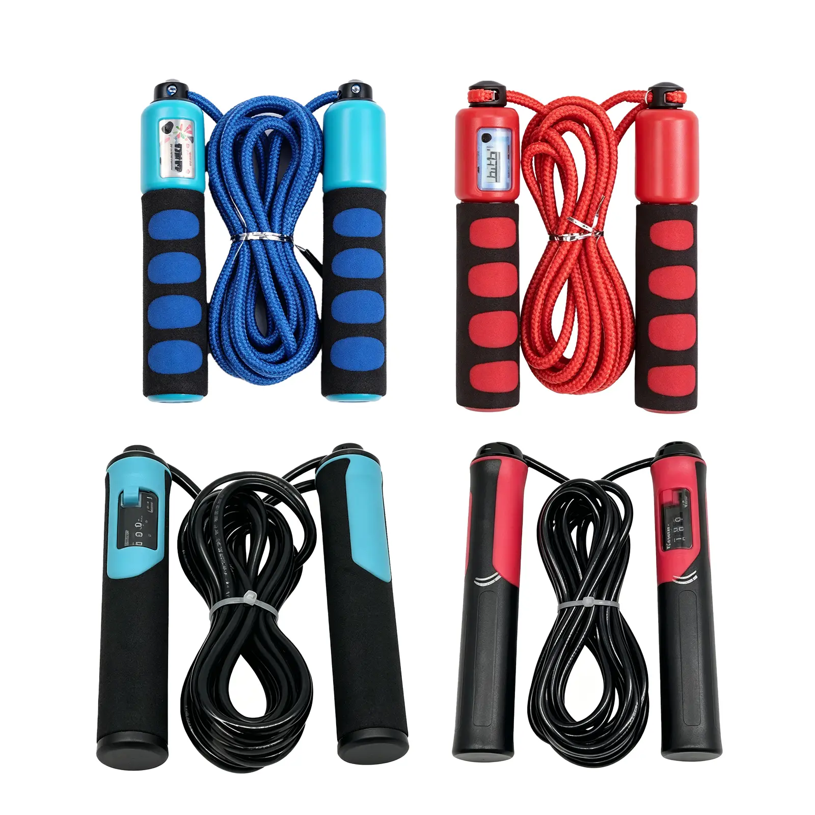 4Pcs Jump Rope-Red