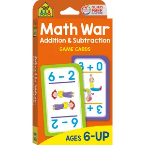 Math War Addition & Subtraction Game Cards