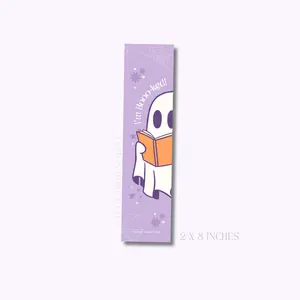 Spooky Ghost Bookmark | 2x8 inches | Booktok Horror Books Thriller Halloween Bookstagram