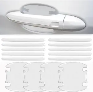 14PCS Car Door Protector, Rearview Anti-Collision Bumper Trim Guard Sticker,Universal Anti-Scratch Guard Stickers Universal for Most Car Handle