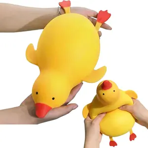 Jumbo Duck Squishy, Pinch Toys for Kids, Cute Butter Stress Balls, Slow Rebound Ultra-Soft, Reusable Fidget Pinch Toys for Kid Boys Girls Teens Adult Women Men Kindergarten Birthday, Party Favors