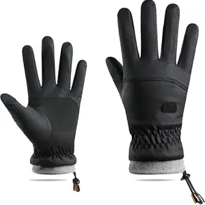 Men Water-Repellent Cold-Weather-Gloves Touchscreen Windproof-Ski-Gloves Thermal-Fleece Cycling-Gloves Winter Outdoor