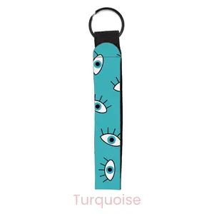 abbyrose Eye See You Wristlet Key Chain Turquoise