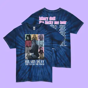 Hilary Duff "Lucky Me Tour" Shirt - Eras (Tie-Dye Swirl)