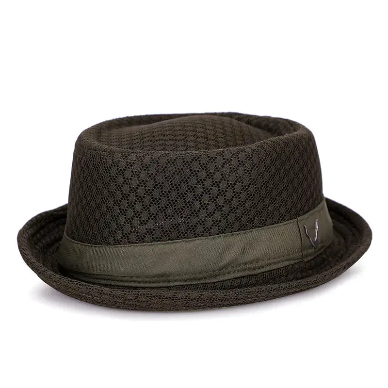 Foldable Jazz Sun Hat – Breathable Wide Brim Fedora Style