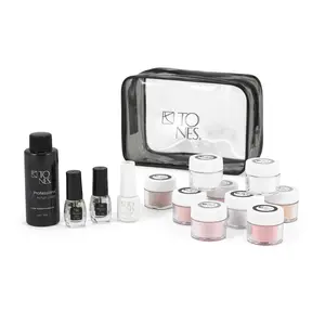 Tones Acrylic Sample Kit - Includes Tools & Accessories for Nail Art, Made in USA, Great for Crafting Designs