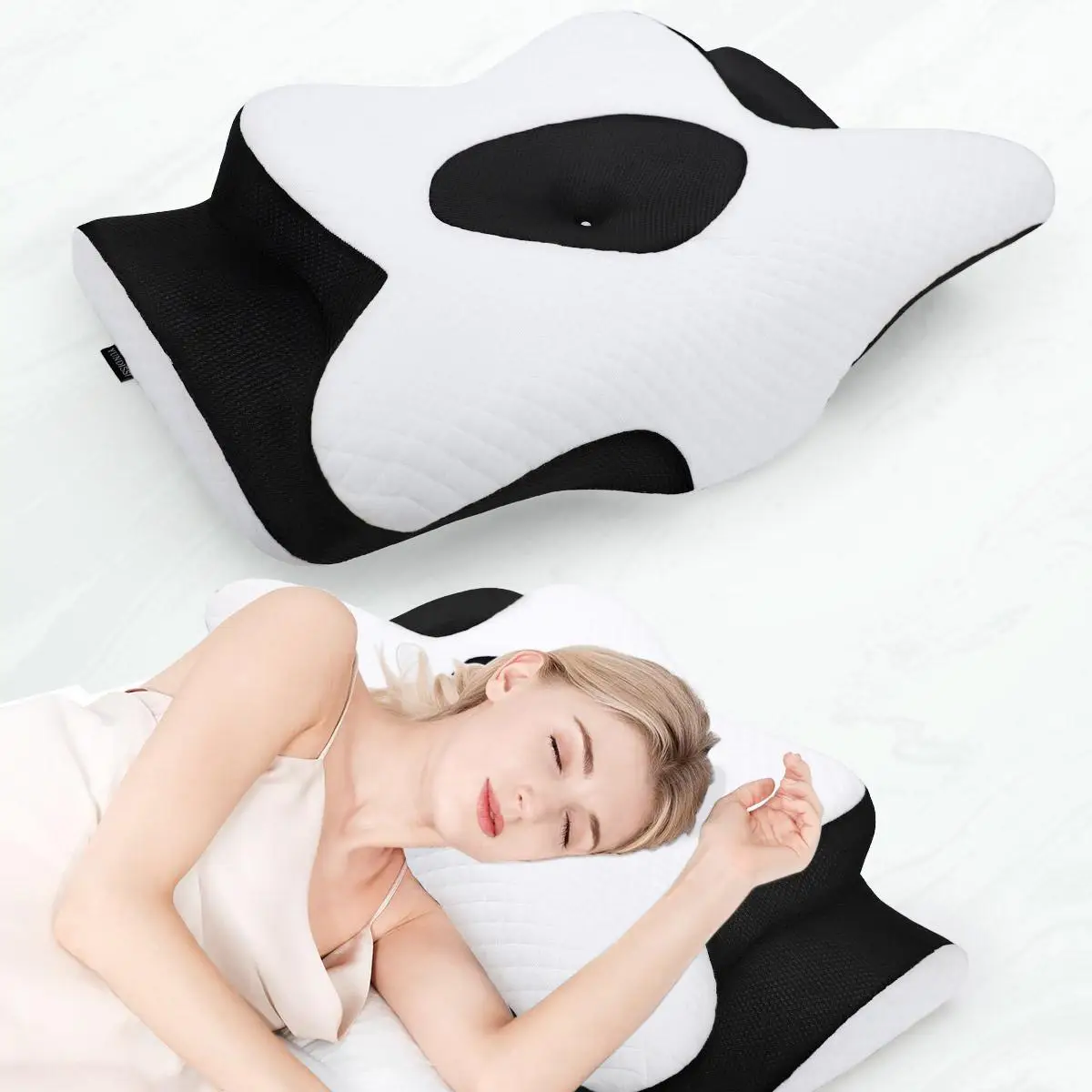 Soft Comfortable Deep Sleep Pillow, Slow Rebound Memory Foam Pillow, Bedroom Accessories, Summer Travel Essentials, Room Accessories Bedding Supplies