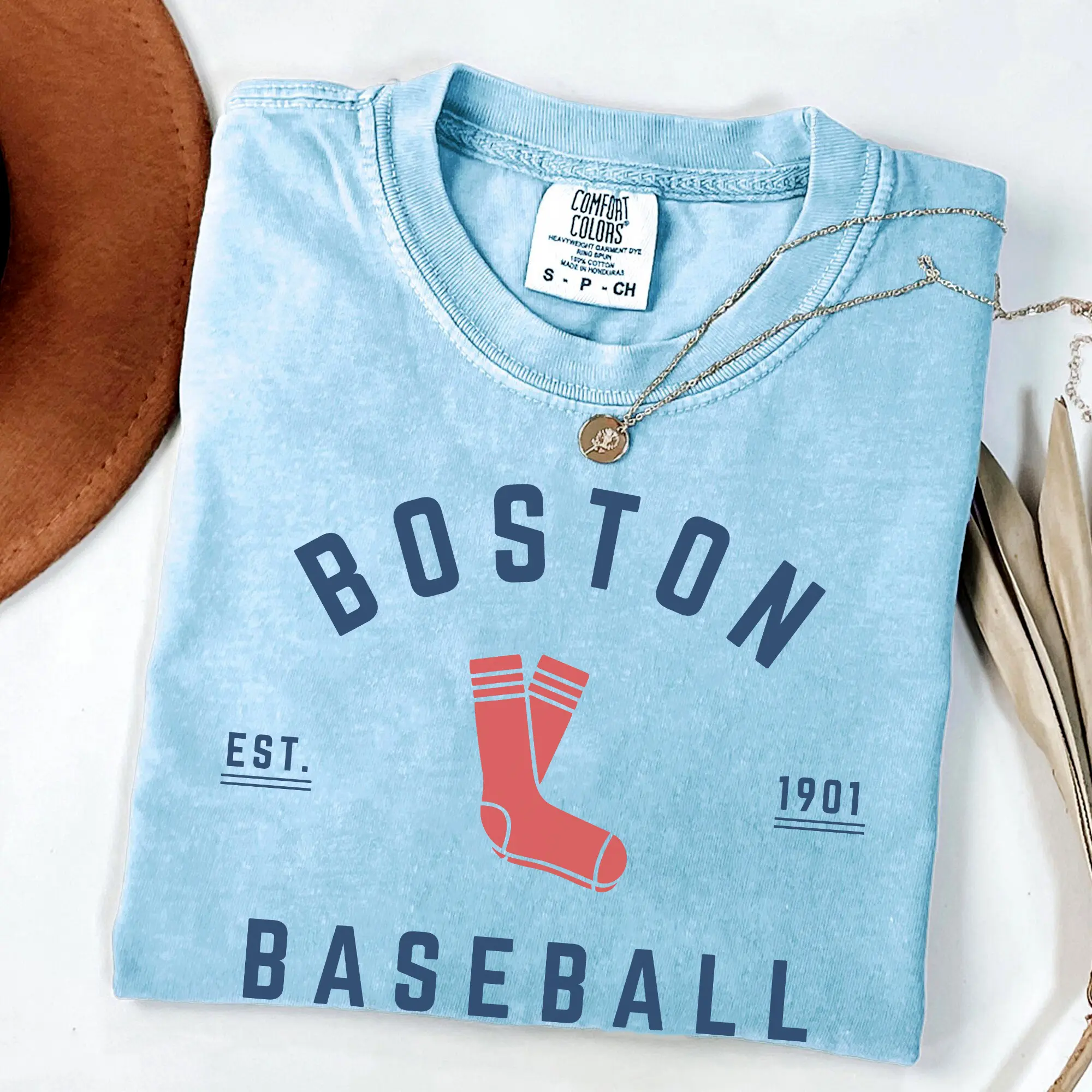 Comfort Colors Boston Baseball T-shirt, Vintage Varsity Style, Boston Tee