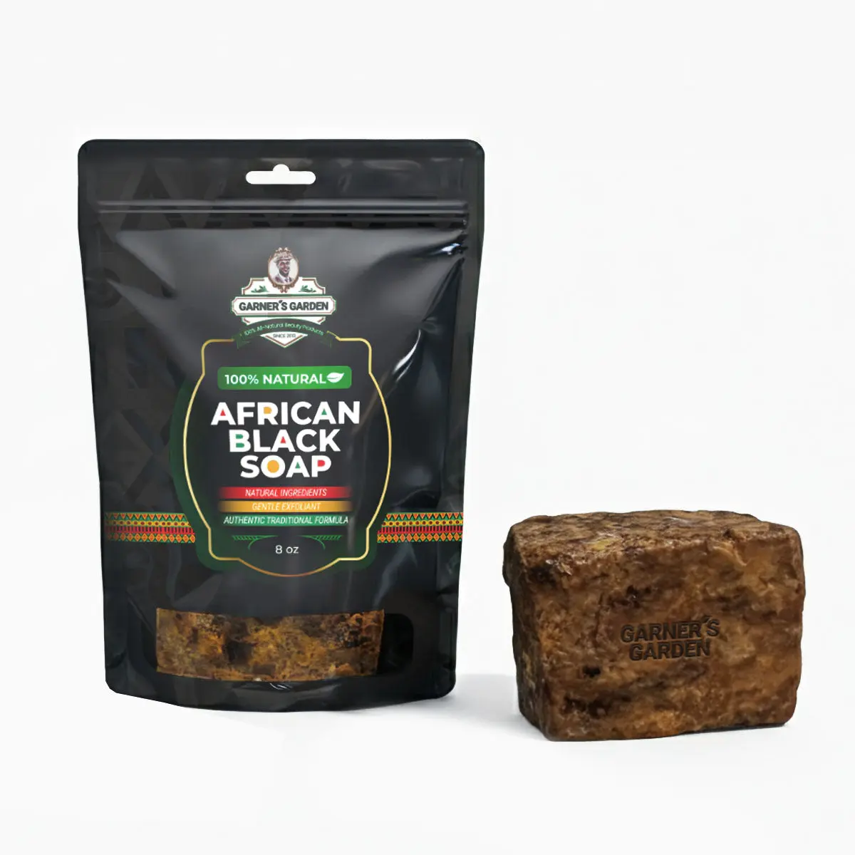 Raw African Black Soap Bar (0.5 lb) Raw African Black Soap Bar (0.5 lb)