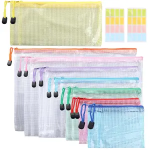 15Pcs/Set PVC Material Document Wallets,A4/A5/A6/B4/B5/B6/B8/Bills with Labels,Colourful Waterproof Document Bags for Documents,Cosmetics,Halloween Christmas Party Gifts,Hand Tools Kits