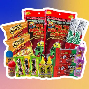 Two-Pack Chamoy Pickle Kit (17 Pcs w/ Hot Cheetos) Food Instant