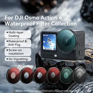 Djl Action6 Waterproof Filter Lens, Dji Anti-Fog Protective Lens, Sports Camera Accessories, Durable & Clear Optics