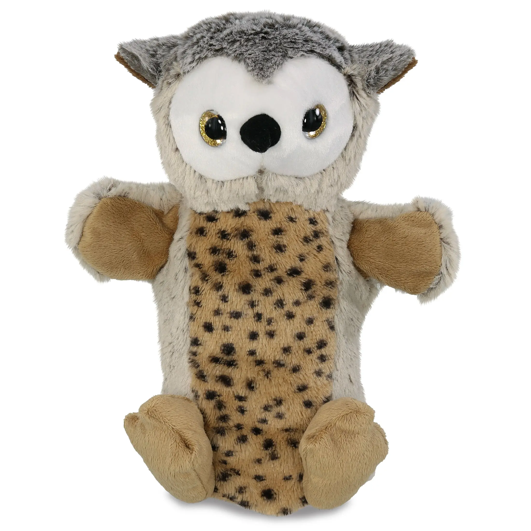 SUPER SOFT PLUSH HAND PUPPET - WILD OWL