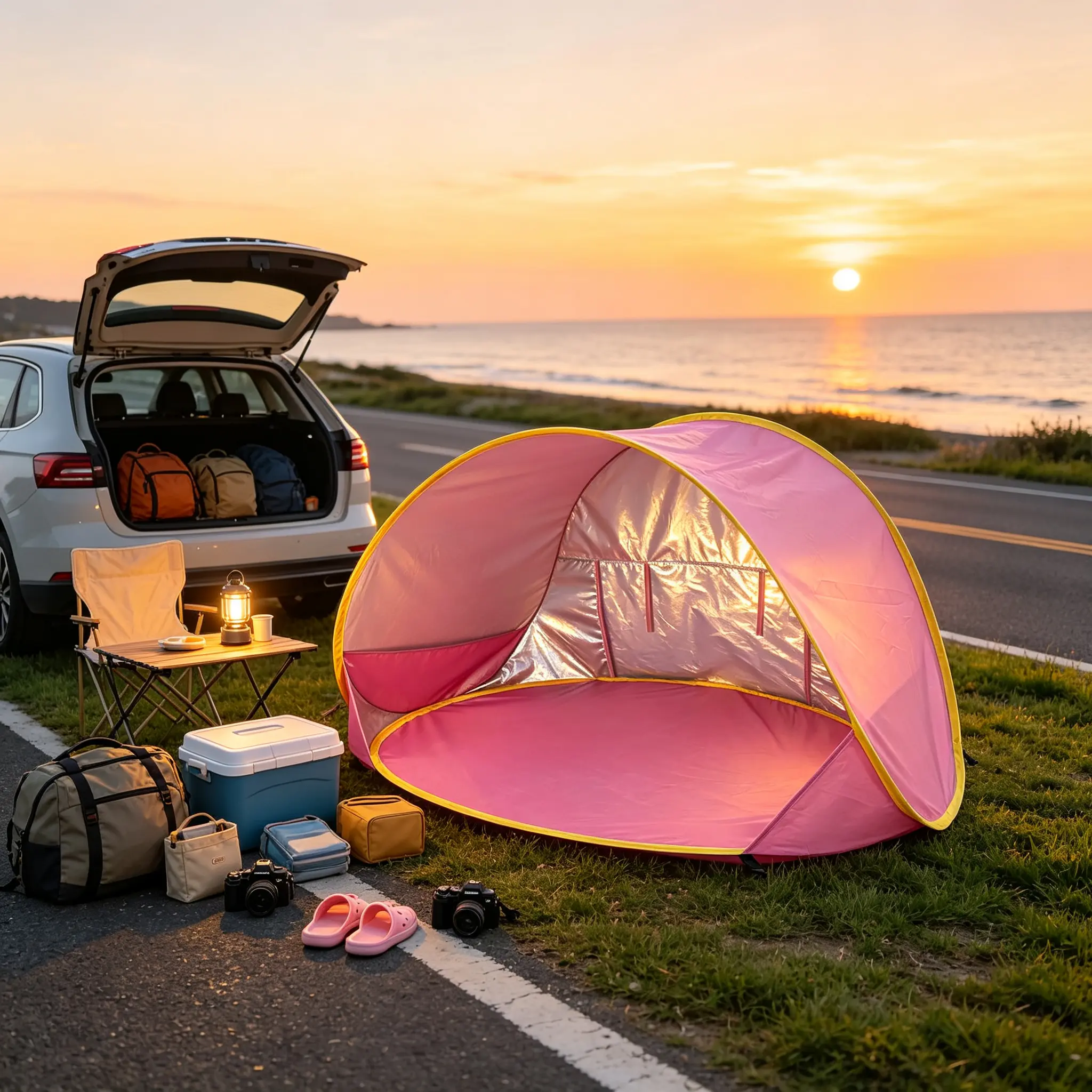 Tiny Pack, Instant Shade – 120cm Pop-Up Infant Beach Tent, Opens in 1 Second, Compact UV Shelter for Toddlers, Perfect for Travel & Outdoor Play