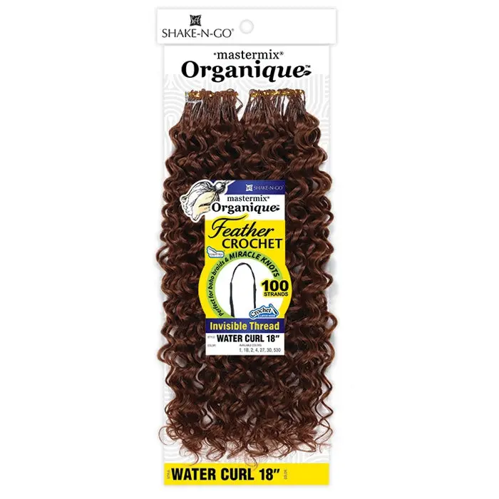 Shake N Go Organique Mastermix Feather Crochet Braids - WATER CURL 18"