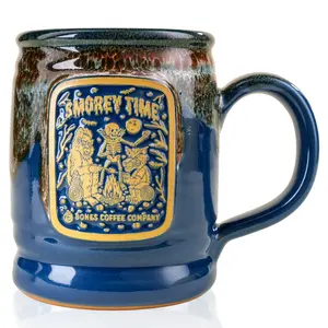Bones Coffee Company | S'morey Time Handthrown Ceramic Coffee Mug 14oz Dishwasher Safe