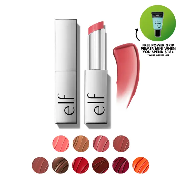 e.l.f. Glow Reviver Lip Oil Stick, Nourishing Lip Oil Stick Infused with Squalane Shea Butter & Jojoba Oil for Buildable Color & Soft Shine 3.3mL