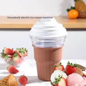 Household ice cream maker, mini DIY children's yogurt maker, homemade ice cream maker