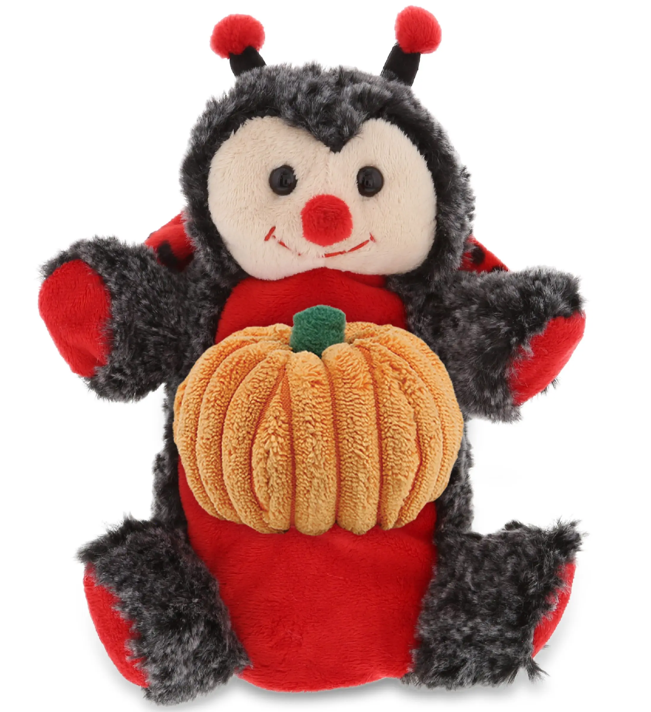 PLUSH PUMPKIN - SUPER SOFT PLUSH HAND PUPPET - LADYBUG