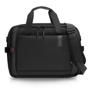 Sharper Image 19L Water-Resistant Tech Laptop Bag for Men, Fits up to 17" Computer, Crossbody Messenger Briefcase with Shoulder Strap for Work, Travel, Tech Laptop Bags