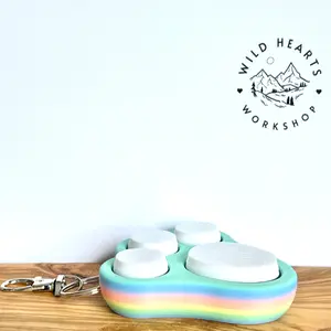 Bunny Foot Clicker Keychain