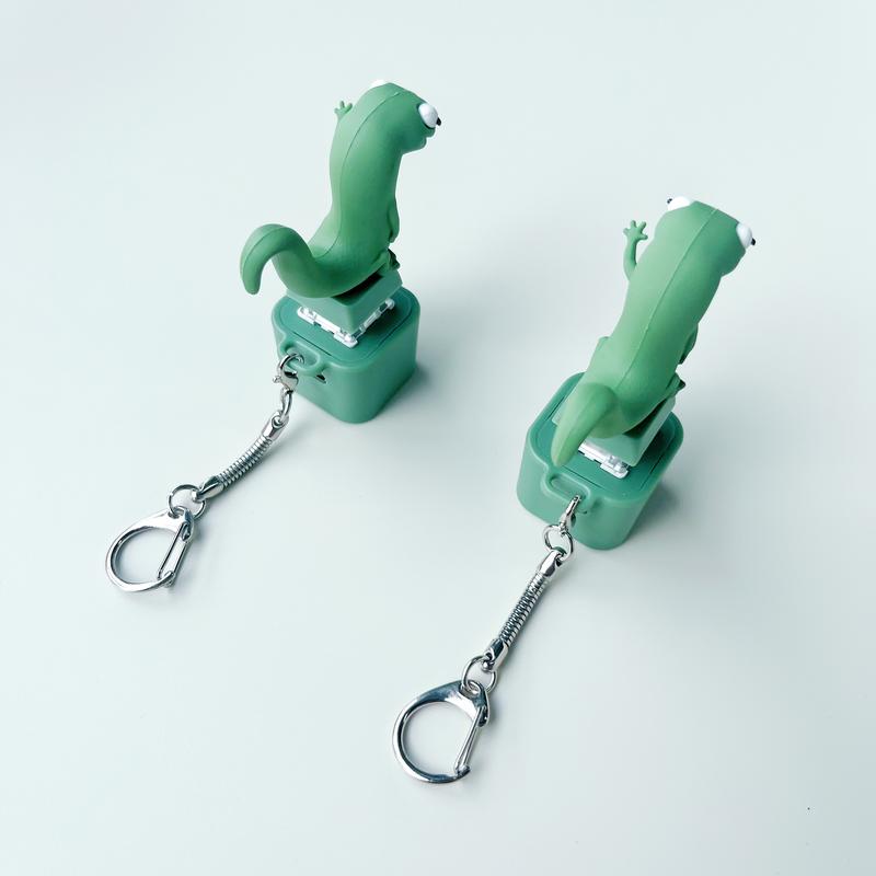 Lizard Sound Button Simulation Lizard Keychain Halloween Gift with ...