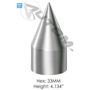 Lug Nut Cover Chrome Plastic Push On 33MM - 562.A4007CP