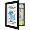 Framenow Magnetic Border MDF Kids Art Frame - Classic Rectangular Frame, Front-Open Access A4/8.5*11in, Wall/Tabletop Mountable, Holds 100+ Pieces, Home Decor Items, Build Mini Gallery/Custom Mini Photo Museum, Playroom Gift, Multiple Packs Compatible