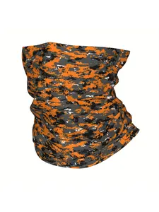 Versatile Orange Bandana - Lightweight Neck Gaiter, Scarf & Headband for Men