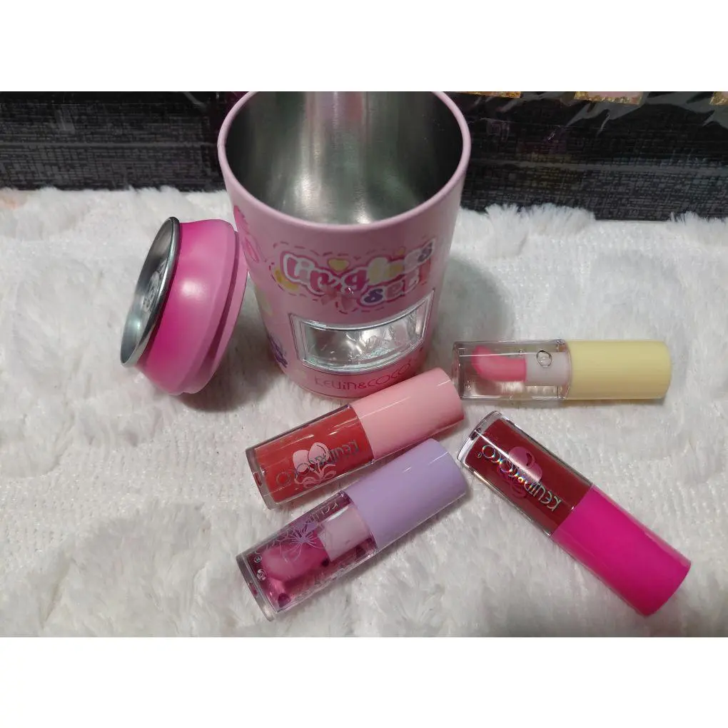 Euphoria Lipgloss Set with Pink Tumbler - Perfect for Makeup Lovers