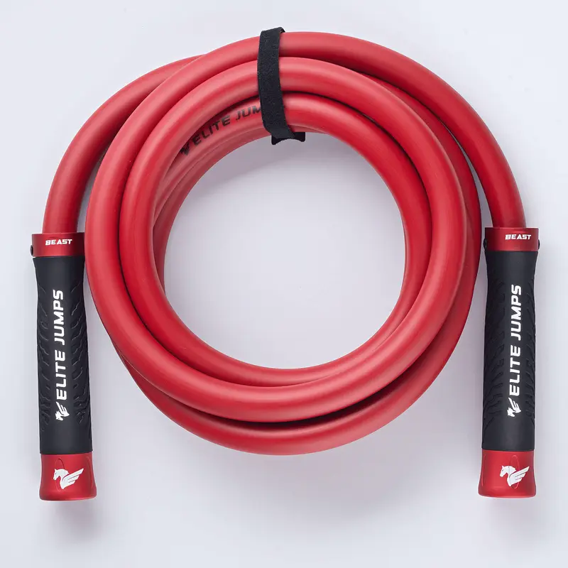 ELITE JUMPS The Beast 3lb Muscle Strengthening Skipping Rope - Solid PVC Cord, Fully Resizable Aluminum Handles, Silicon Grips - Gym Equipment, Exercise Equipment for Home